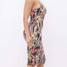 Load image into Gallery viewer, Plus Size Multicolor Animal &amp; Chain Print Dress
