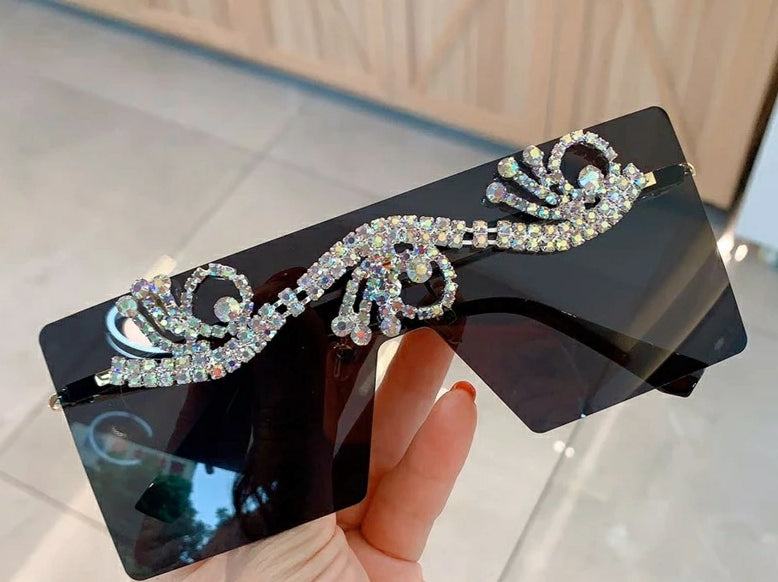 Black Starburst Sparkle Stunner Shades✨😎