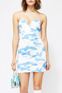 Cloudy Blue Skies Tie Dye Dress ⛅